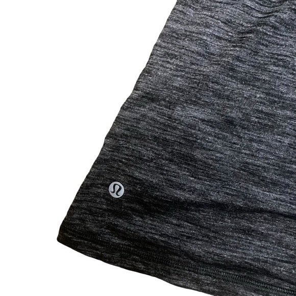 Lululemon Sunset Salutations 2-in-1 Tank Top Heathered Black Grey Size 2 - Picture 6 of 8